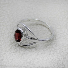 Elegant Oval Gemstone Silver Ring – Multicolor Gemstone Statement Ring