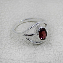 Elegant Oval Gemstone Silver Ring – Multicolor Gemstone Statement Ring