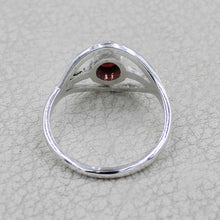 Elegant Oval Gemstone Silver Ring – Multicolor Gemstone Statement Ring