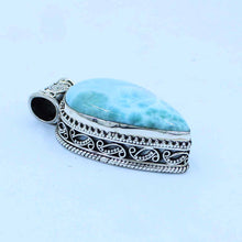 925 Silver Designer Larimar Pendant