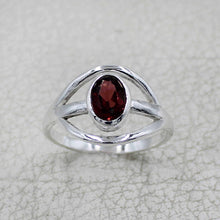Elegant Oval Gemstone Silver Ring – Multicolor Gemstone Statement Ring