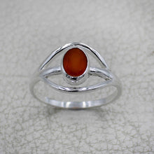 Elegant Oval Gemstone Silver Ring – Multicolor Gemstone Statement Ring