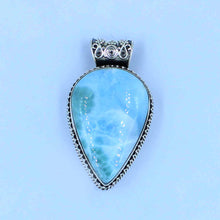 925 Silver Designer Larimar Pendant