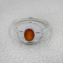 Elegant Oval Gemstone Silver Ring – Multicolor Gemstone Statement Ring