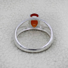 925 Sterling Silver Oval Gemstone Ring Openwork Design