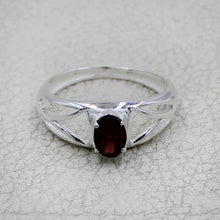 925 Sterling Silver Oval Gemstone Ring Openwork Design