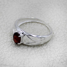 925 Sterling Silver Oval Gemstone Ring Openwork Design