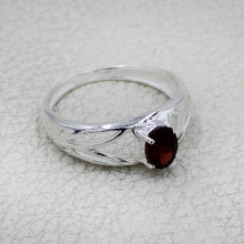 925 Sterling Silver Oval Gemstone Ring Openwork Design