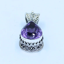 Beautiful bright deep purple Amethyst Pendant