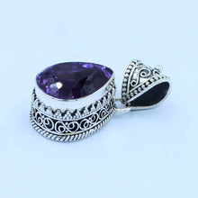 Beautiful bright deep purple Amethyst Pendant