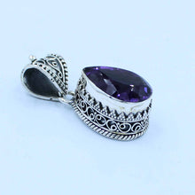 Beautiful bright deep purple Amethyst Pendant
