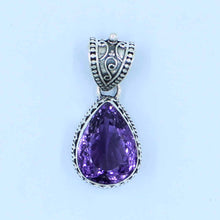 Beautiful bright deep purple Amethyst Pendant