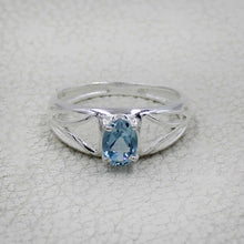 925 Sterling Silver Oval Gemstone Ring Openwork Design