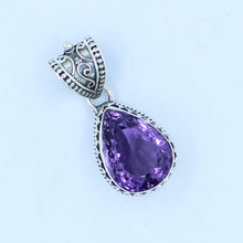 Beautiful bright deep purple Amethyst Pendant