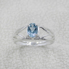 925 Sterling Silver Oval Gemstone Ring Openwork Design