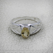 925 Sterling Silver Oval Gemstone Ring Openwork Design