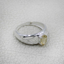 925 Sterling Silver Oval Gemstone Ring Openwork Design