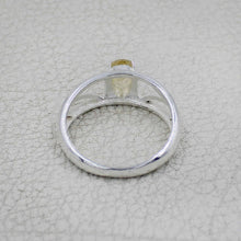 925 Sterling Silver Oval Gemstone Ring Openwork Design