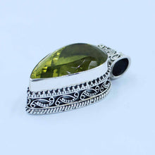 Lemon Quartz Sterling Silver Pendant