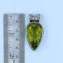 Lemon Quartz Sterling Silver Pendant