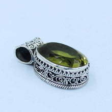 Lemon Quartz Silver Pendant