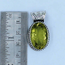 Lemon Quartz Silver Pendant