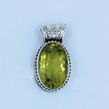 Lemon Quartz Silver Pendant