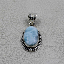 Larimar Oval Cabochon Pendant