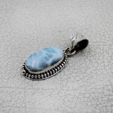 Larimar Oval Cabochon Pendant