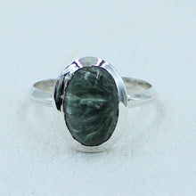 925 Sterling Silver Seraphinite Ring