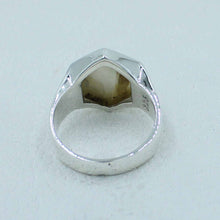 White Pearl Signet Ring - Pearl Sterling Silver Jewelry