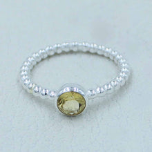 Natural Citrine Silver Ring