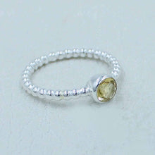Natural Citrine Silver Ring