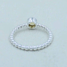 Natural Citrine Silver Ring