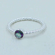 Mystic Quartz Sterling Silver Ring