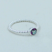 Mystic Quartz Sterling Silver Ring