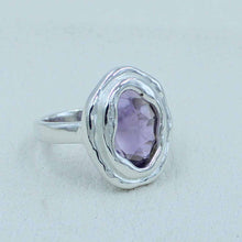 Amethyst Sterling Silver Designer Ring