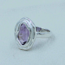 Amethyst Sterling Silver Designer Ring