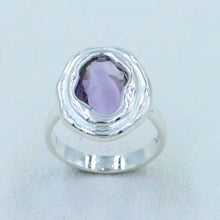 Amethyst Sterling Silver Designer Ring