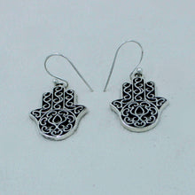 925 Sterling Silver Hamsa Earrings for Women