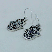 925 Sterling Silver Hamsa Earrings for Women