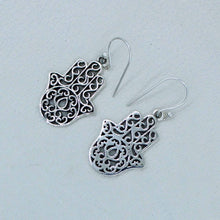 925 Sterling Silver Hamsa Earrings for Women