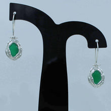 Green Onyx Sterling Silver Earrings