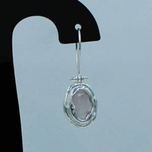 Rose Quartz Sterling Silver Earrings