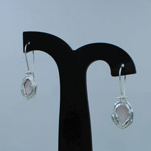 Rose Quartz Sterling Silver Earrings