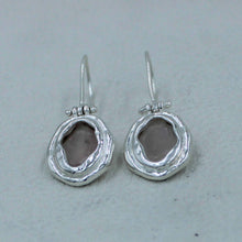 Rose Quartz Sterling Silver Earrings