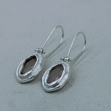 Rose Quartz Sterling Silver Earrings