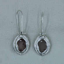 Rose Quartz Sterling Silver Earrings