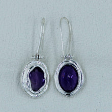 Purple Amethyst Sterling Silver Earrings