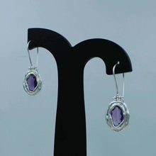 Purple Amethyst Sterling Silver Earrings